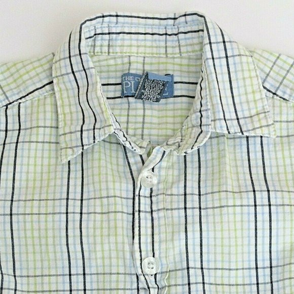 Childrens Place Button Up Shirt Infant Boys 6-9M Green Plaid Long Sleeve Collar‎ - Picture 6 of 6